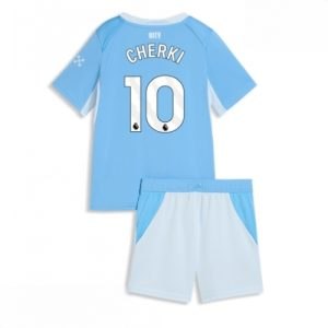 Echipament fotbal Manchester City Rayan Cherki #10 Tricou Acasa 2026-27 pentru copii şi pantaloni