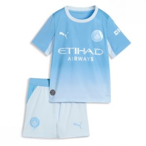 Echipament fotbal Manchester City Tricou Acasa 2026-27 pentru copii şi pantaloni